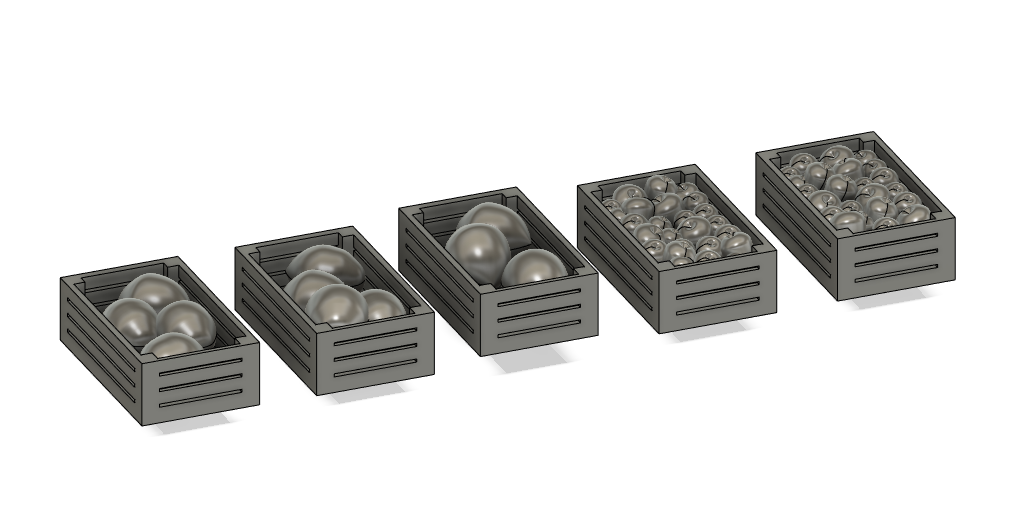 Food Crates 3D Files